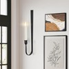 Black Wall Candle Holder Set of 2, Metal Wall Mount