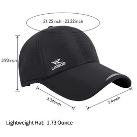 Running Hat Outdoor Sun Protection Hat Mesh Quick Dry Hat Thin Cool Baseball Cap for Women and Men Black