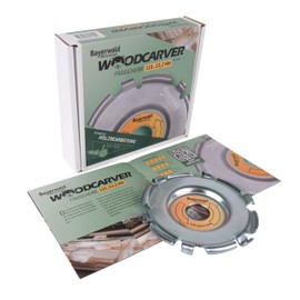 Bayerwald Woodcarver Set Including Round File, Milling Disc for Angle Grinder, File for Sharpening Woodcarver Included