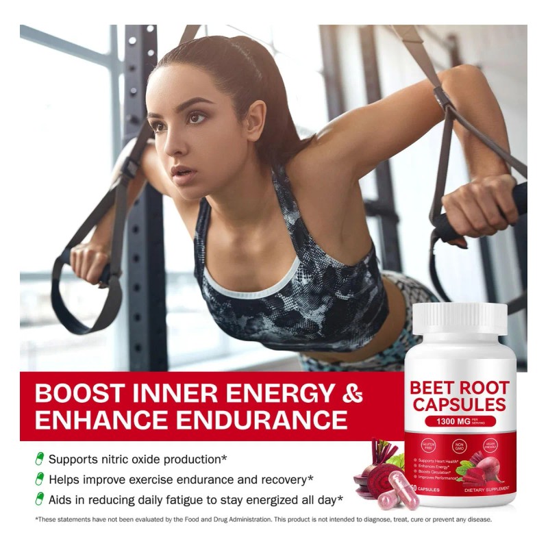 Daiasns Cpsulas De Remolacha Orgnica 1300mg Energa 60