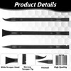 12Pcs Carbon Fiber Plastic Scrapers Tool, Crevice Cleaning Tool Non-Scratch