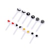 Egurs 10 Pieces Children's Cute Fruit Fork Cartoon Eyes Pattern
