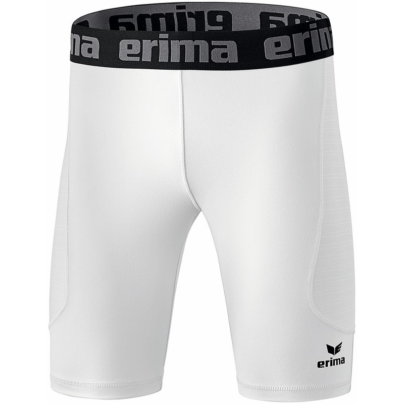 Erima Children’s Elemental Tight Short with Side Mesh Inserts, white,