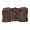 Bone Dry Pet Storage Collection Toy Basket, Medium, 21x13x8", Brown