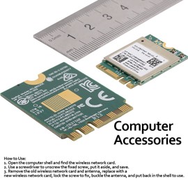 Bluetooth 5.0 Dual Band WiFi Module, M.2 NGFF Wireless Network Card, 802.11a/b/g/n/ac, RTL8822CE Main Chipset, Supports Windows 10/Linux/Android