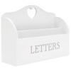 Rustic White Letter Rack With Contrasting Grey Letters Wording and