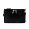 VITAFELICE SIB-20031z Women's Quilted Nylon Shoulder Bag (Black)