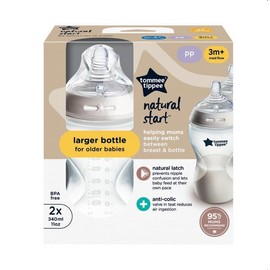 Tommee Tippee Natural Start 340ml PP Bottles 2 Pack