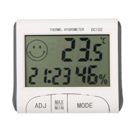 Digital Thermometer Hygrometer Accurate Digital Thermometer Indoor Outdoor Thermometer Hanging Indoor Thermometer with Magnet Indoor Thermometer with Time Baby Room Thermometer (1)