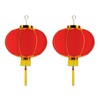 Beistle good luck lantern, Red/Gold