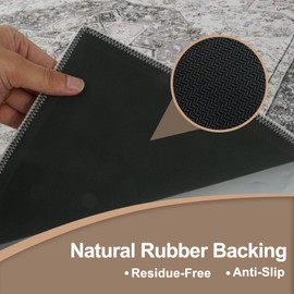 OJIA Stair Treads Carpet for Wooden Steps Non-Slip Landing Mat Stair Rug with Rubber Backing, Soft Stair Runner Safety Rugs for Family, Absorbent Washable 31x31 inch Carpet for Stairs