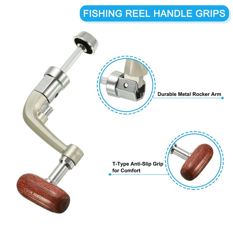 PATIKIL Fishing Reel Handle Replacements Crank Rock Arm Rotary Knob
