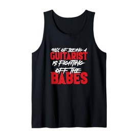 Guitarist Fighting Off Babes Tank Top