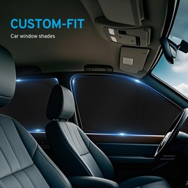 XHRING Car Window Shades for Dodge RAM 1500 2025-2019 2/4 Door Regular Cab 4Dr Quad Cab Crew Cab Mega Cab Pickup Accessories Truck Screen Sunshade Shield Visor