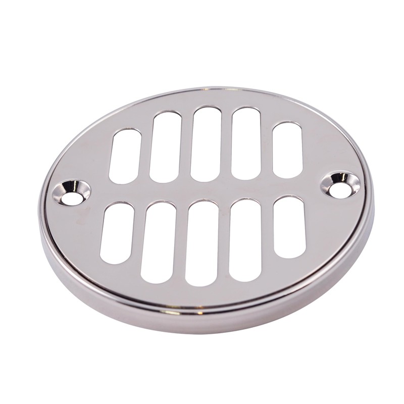 Westbrass Shower Strainer Set with Screws, Grill and Crown, Polished