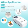 SYCON 4 Outlet Wall Adapter, 2-Prong Swivel Ungrounded Indoor AC