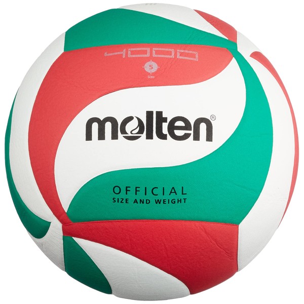 Molten V5M4000 Volleyball Size 5 White/Green/Red