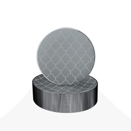 LUXE PARTY NYC Plastic 30 Pack Dinnerware Plates | Disposable| 7.5" | Salad Plate | Appetizer | Dessert| Partyware| Party Supplies | Holidays | Silver Grey