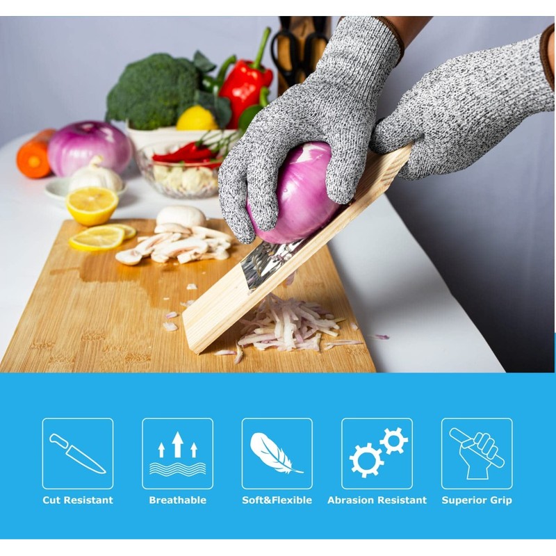 Cut Resistant Gloves for Kitchen-Meat Cutting,Mandolin slicing,Food Grade,High performance level
