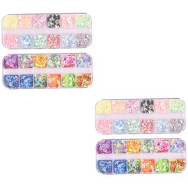 Healvian Nail Art Confetti of Sparkling Sequins for DIY Manicure Decor for Parties Crafting Professional Results Without Salon Costs Fun for Friends Special Occasions