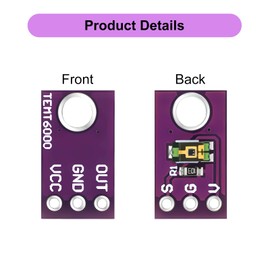 YELUFT 8pcs TEMT6000 Light Sensor Module Analog Light Intensity for Arduino