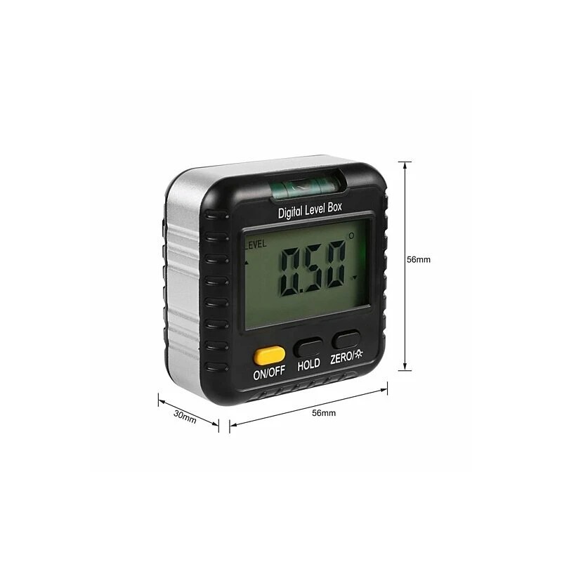Digital Protractor Inclinometer, Digital Angle Finder Gauge. 360 Deg. Multipurpose.