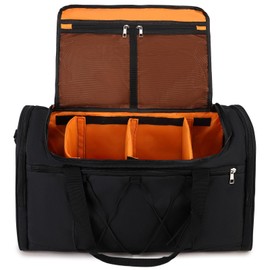 Scothen Sneaker Bag for Travel, Outdoor Sports Gym Bag Shoe Bags for 4 Pairs of Sneakers up to Size 14, Travel Duffel Bags with 3 Adjustable Dividers & Shoulder Strap, Sneakerhead Gift