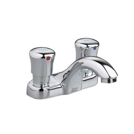 American Standard 1340225.002 Metering 4-Inch Centerset 2-Handle Faucet 1.0 gpm/3.8 Lpf