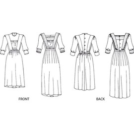 Folkwear #220 English Garden Party Dress Sewing (Pattern Only) folkwear220