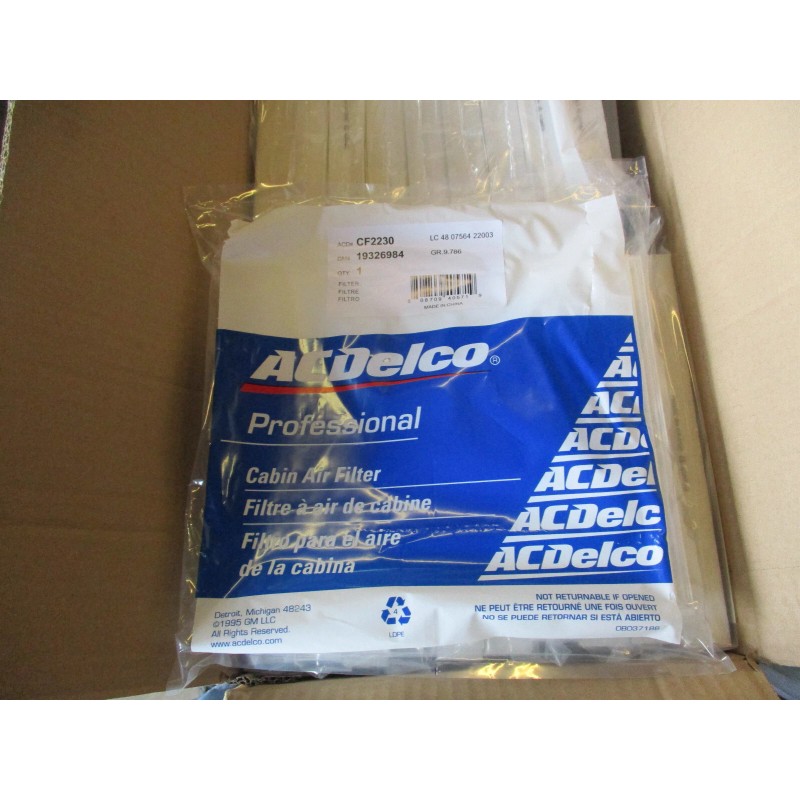 ACDelco Cabin Air Filter CF2230 NEW WS