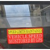 Speed Limit Car Sticker -Vehicle Speed is Monitored by GPS