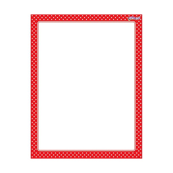Trend Enterprises Polka Dots Wipe-Off Chart (1 Piece), 17" x