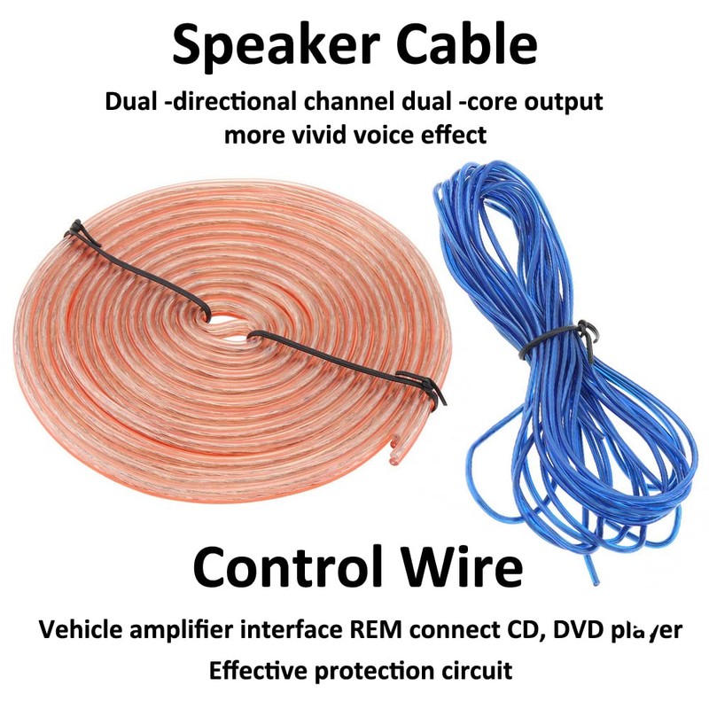 MOCNT Car Amplifier Cable Set Connection Set 6GA Gauge AWG