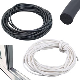 2 Stück 5m Fugenfüller, EPDM Round Sealing Cord for Joints,Durchmesser 4mm Fugenfüllprofil,Fugenversiegelung,Gummidichtung Rund für Fugen und Spaltbetonverfüllung