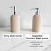 Lunestella Elegant Boho Beige Hand Soap Dispenser with Stainless Steel