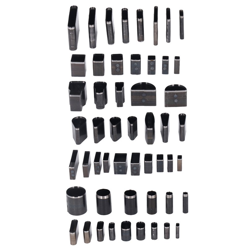 52Pcs Hollow Punch Cutter Set High Speed Steel Practical Leather