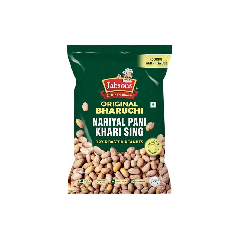Jabsons - Bharuchi Roasted Peanuts with Coconut Flavor (Khari Sing),