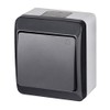 ELEKTRO-PLAST HERMES Surface-mounted bell push IP44 Water-resistant Anthracite Grey