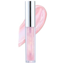 Nude Diamond Metallic Glitter Gloss - Long-Lasting, Waterproof Liquid Lipstick - Sparkle Shiny Plumper Tinted Balm for Women