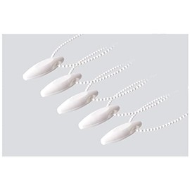 EFIXS Chain Weight for Roller Blinds, Slat Curtains and Chain Hoist Blinds – Colour: White – Pack of 5