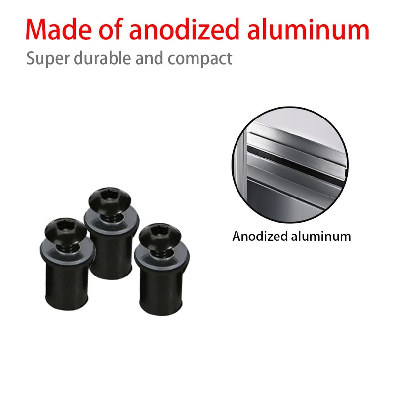 10PCS Motorcycle Windshield Bolts Screws Kit, Aluminum Alloy Motorbike Windscreen