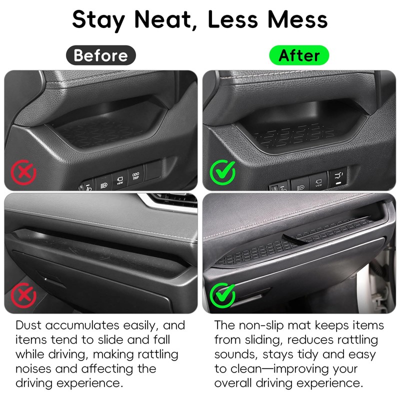 PIFOOG Driver Storage Organizer Tray Fit for Toyota RAV4 2025