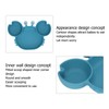 3pcs Toddler Divided Plate Set Silicone Baby Suction Plate Anti