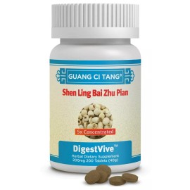 Guang Ci Tang 参苓白术/參苓白術丸五倍浓缩 Shen Ling Bai Zhu Pian(DigestVive/ high potency 5X) 200 Pills