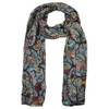 World of Shawls Ladies Women's Owl on Branch Print Scarf