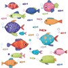 SMAOSTORE Wall Stickers Cartoon Cute Fish Sea Fish Sea Foam