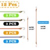 Small Bungee Cords with Hooks 12 Pieces, Mini Bungee Cord