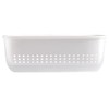 HEMOTON Rectangular Strainer, Fruit Vegetable Washing Basket, 2 in 1