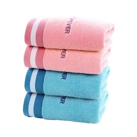 Qrity 4PCS Cotton Hand Towel Set, Thickened Water Absorbing Facial Towel 35x75cm, Multifunctional Towel Set, Suitable for Super Soft Towels Used in Hotels, Gyms, Spas, and Swimming Pools