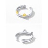 ChicSilver 925 Silver Ring, Women's Popular, Paw Ring, Cute, Cat,